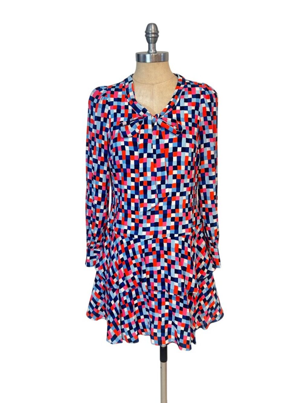 STS Sail to Sable Multi-color Geometric Print‎ Dress Size XS NWT New